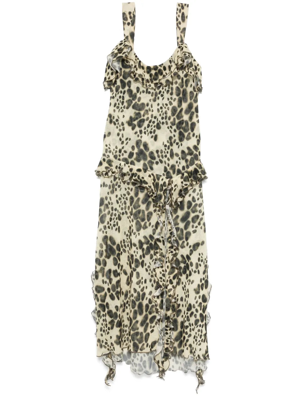 Animal-Print Long Dress
