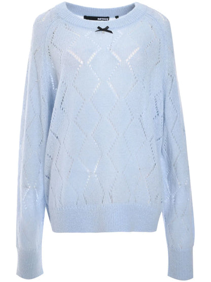 Pointelle-Knit Sweater