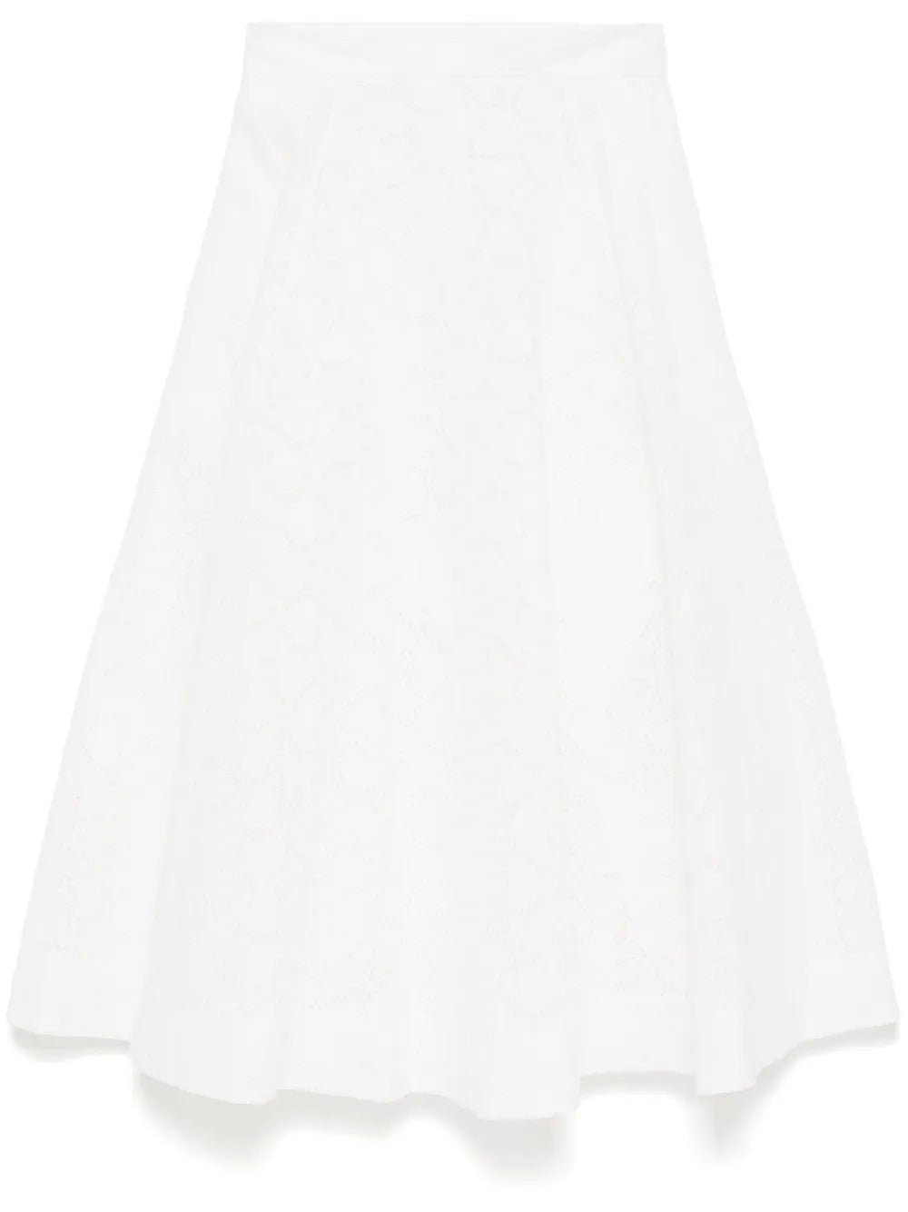 Crush Embroidered Midi Skirt