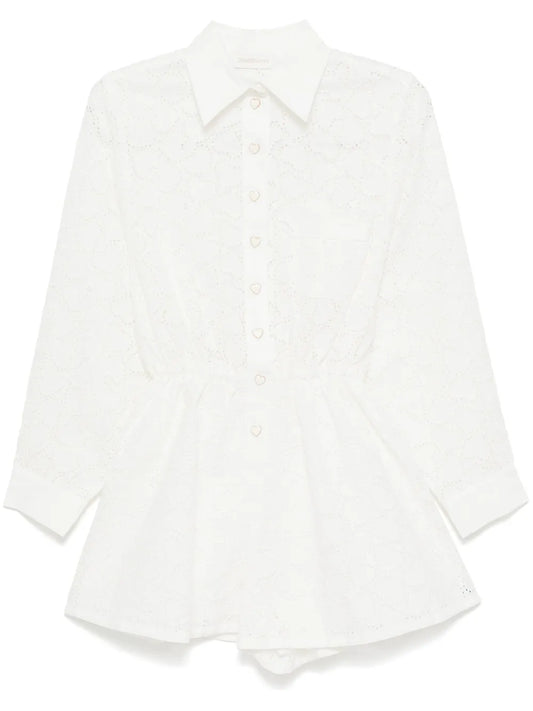 Crush Embroidered Playsuit