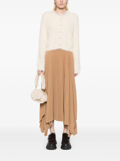 Pearl-Embellished Cardigan