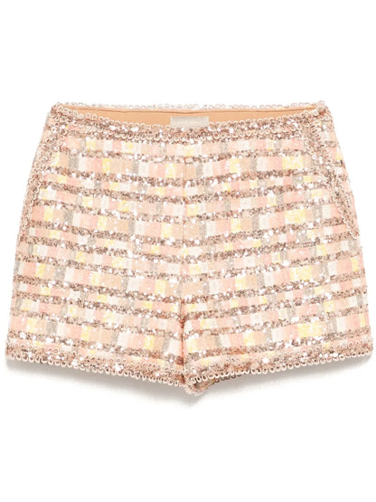Tweed Sequin Shorts