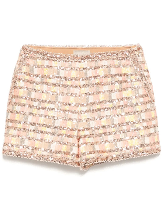 Tweed Sequin Shorts