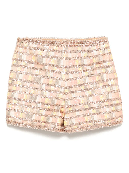 Tweed Sequin Shorts