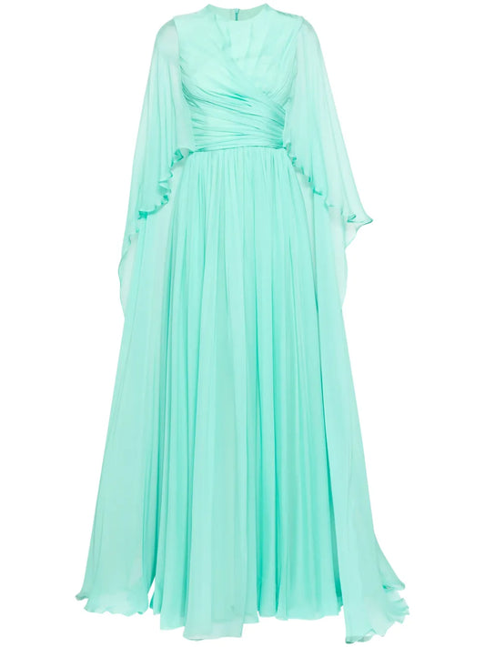 Flared Chiffon Gown
