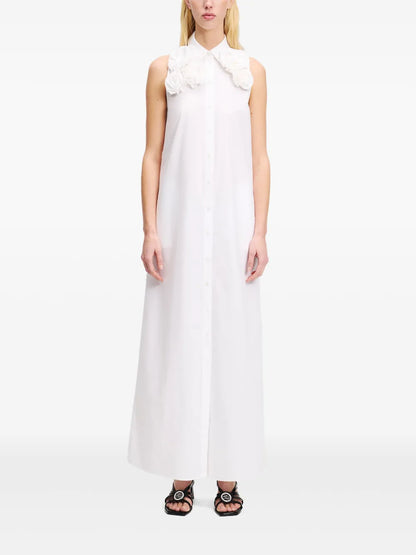 Floral Appliqué Maxi Dress