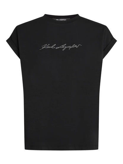 Rhinestone-Embellished T-Shirt