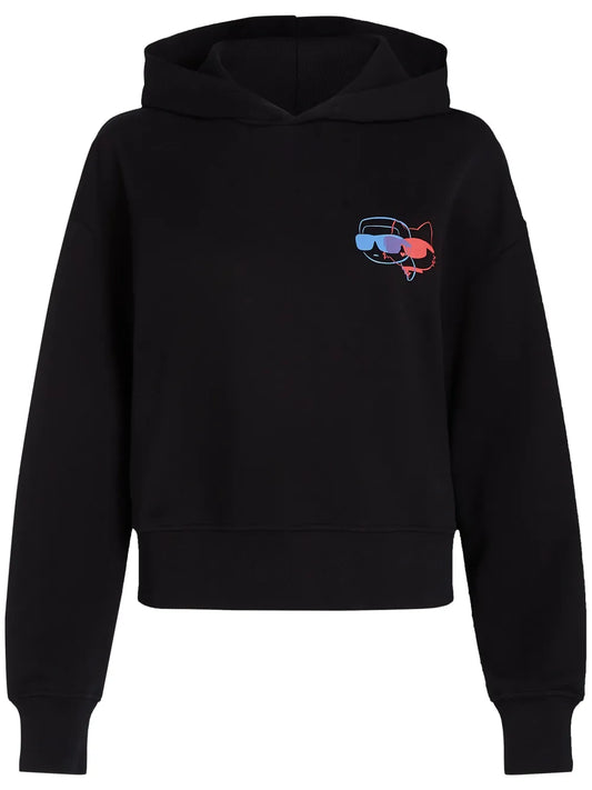 Ikon Colour-Pop Cropped Hoodie