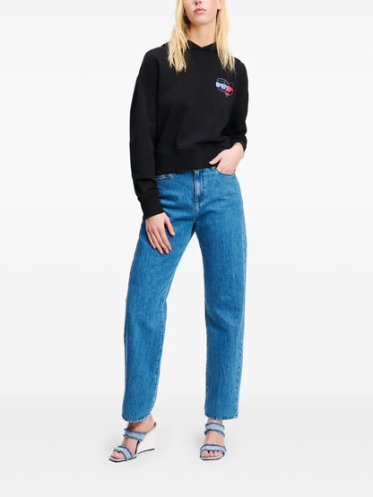 Ikon Colour-Pop Cropped Hoodie