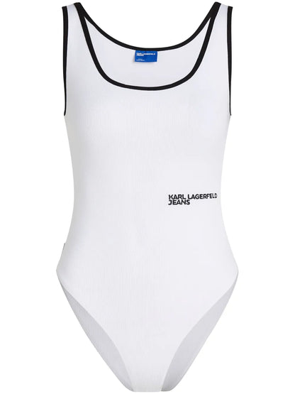 Logo-Embroidered Bodysuit