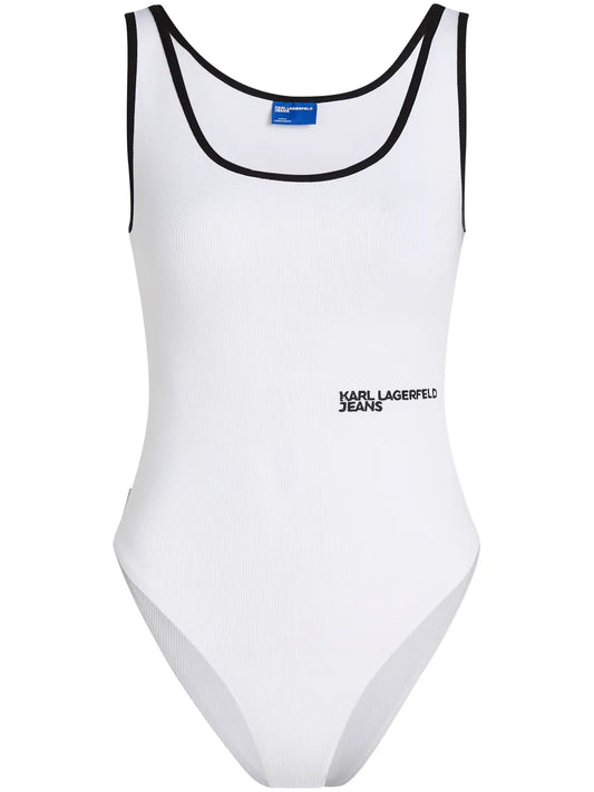Logo-Embroidered Bodysuit