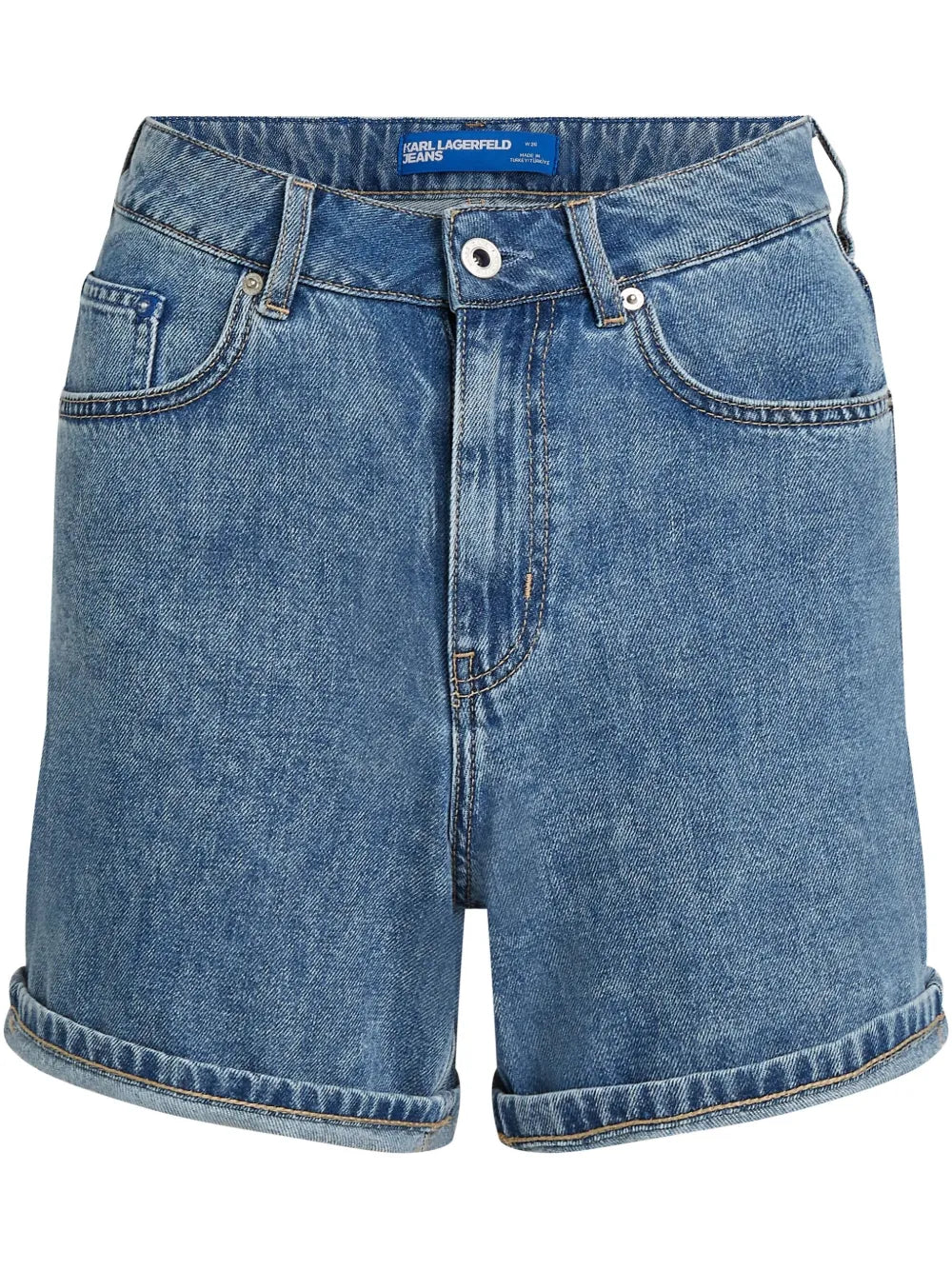 High-Rise Denim Shorts