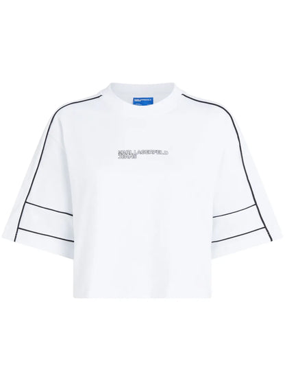 Piped-Trim T-Shirt