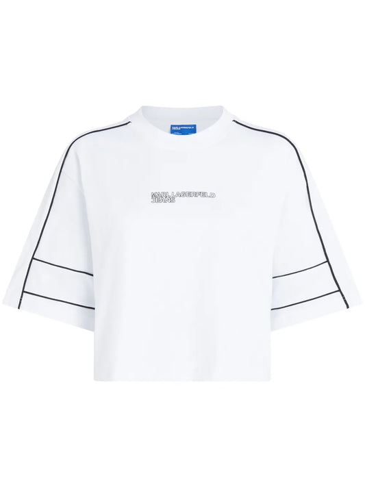 Piped-Trim T-Shirt
