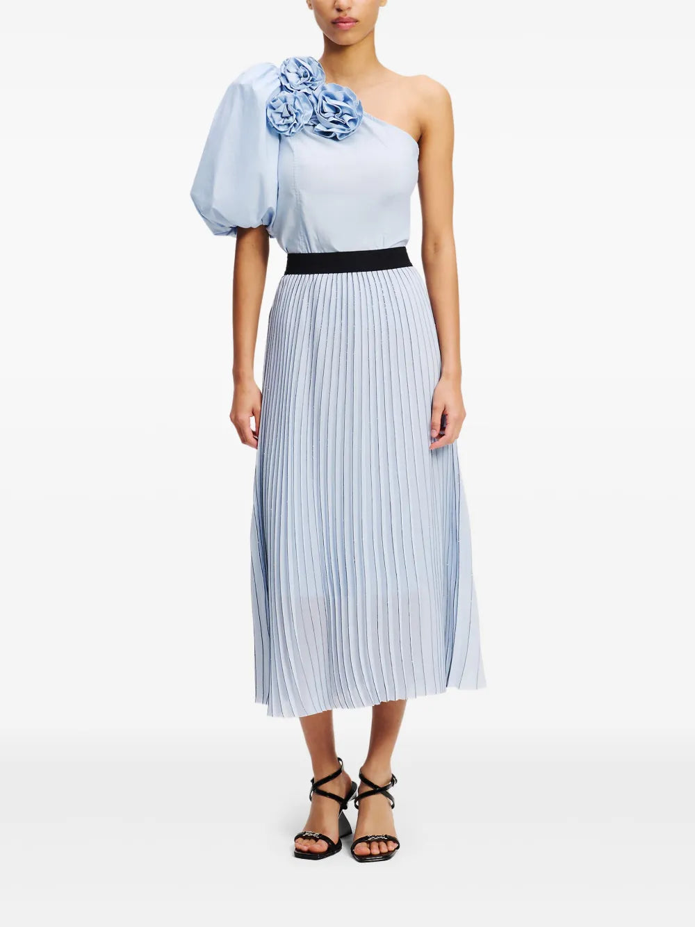 Pleated Midi Skirt