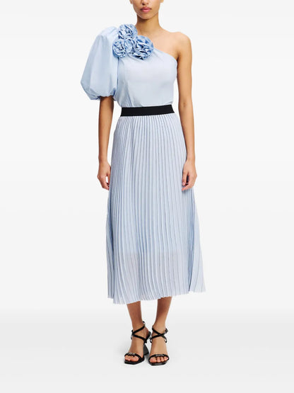 Pleated Midi Skirt