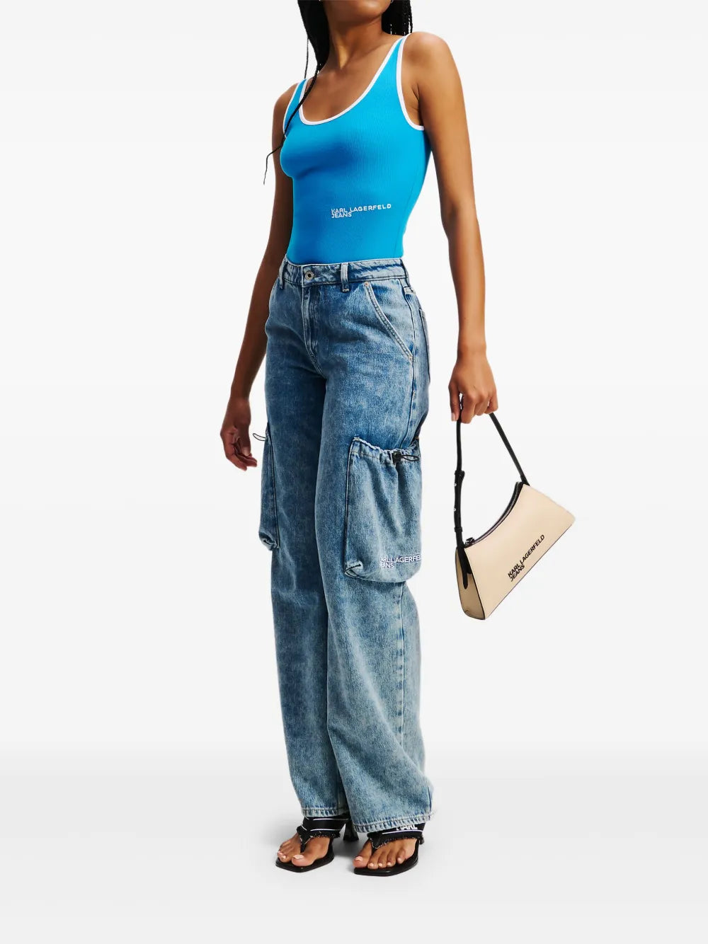 Logo-Embroidered Bodysuit