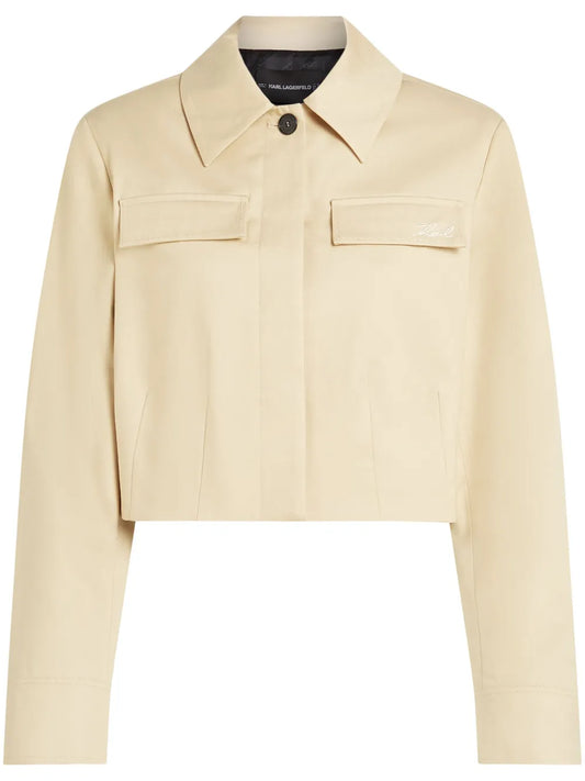 Cropped Blouson Jacket