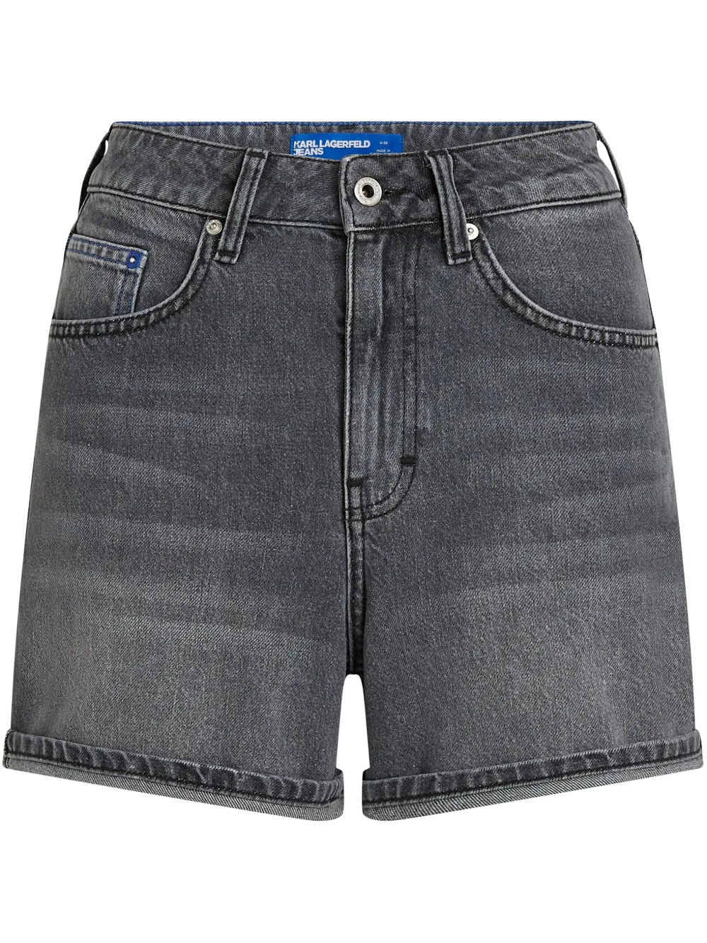 High-Rise Denim Shorts