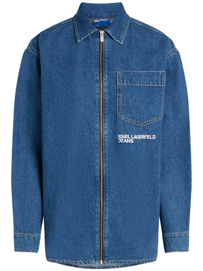 Zip-Up Denim Jacket