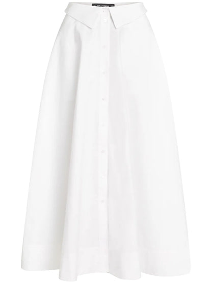 Poplin Midi Skirt
