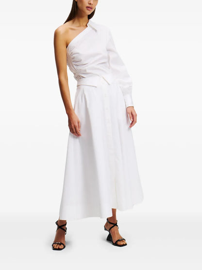 Poplin Midi Skirt