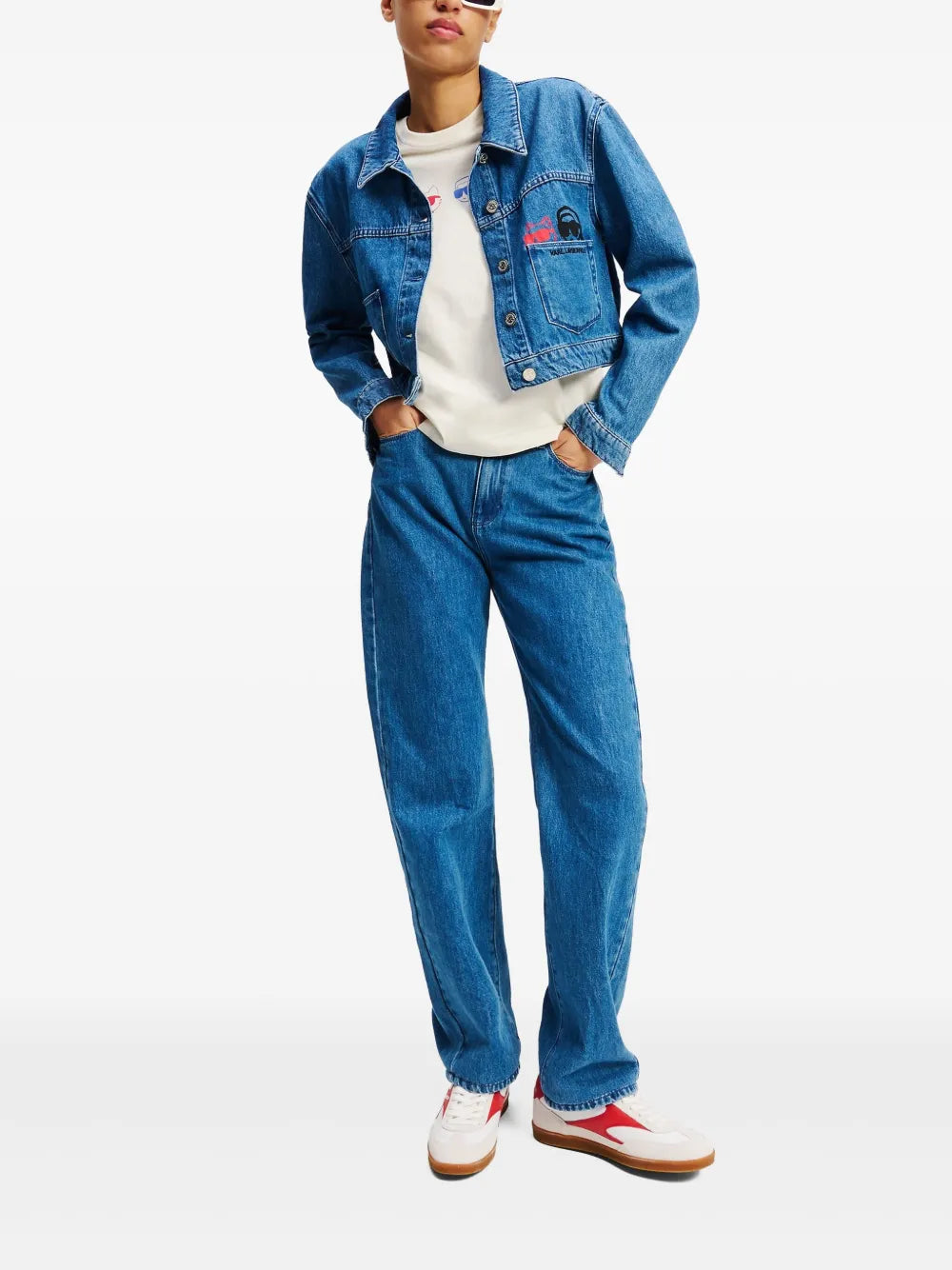 Ikon Cropped Denim Jacket