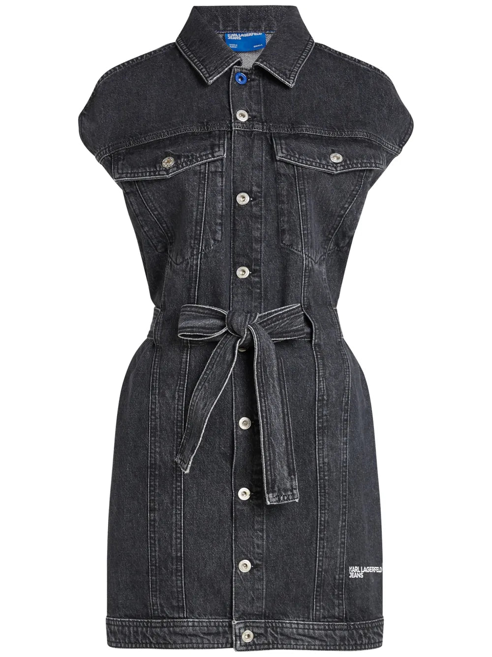 Belted Denim Dress