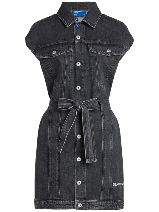 Belted Denim Dress