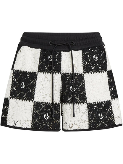 Crochet-Knit Shorts