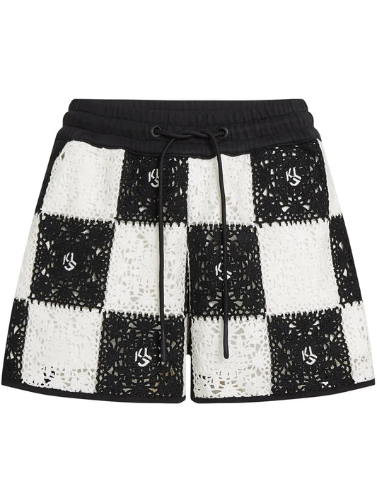 Crochet-Knit Shorts