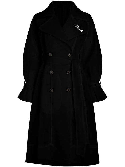 Mesh Trench Coat