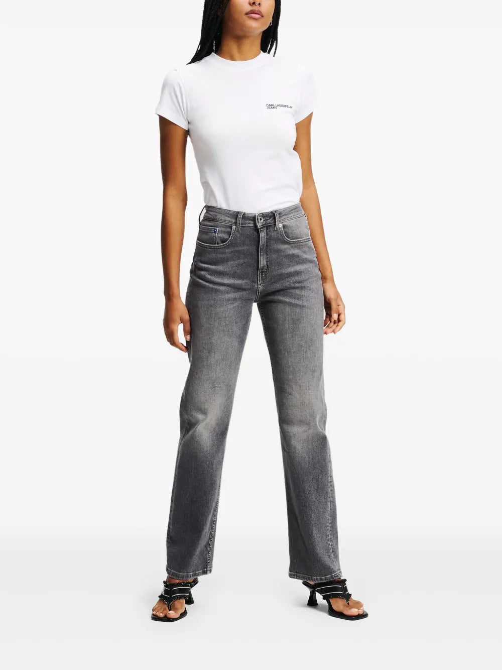 High-Rise Straight-Leg Jeans