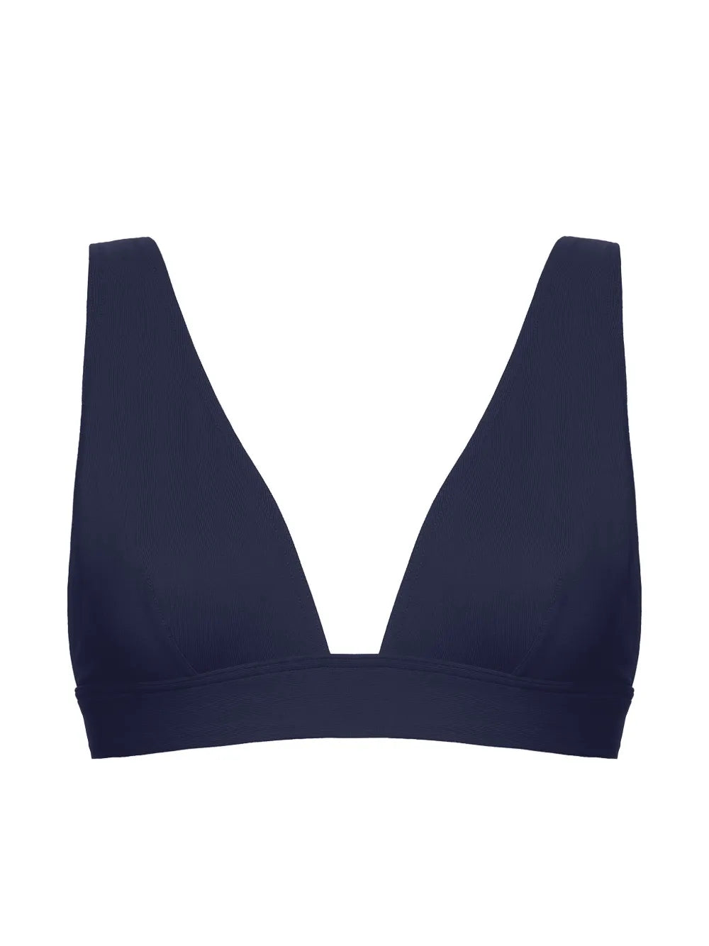 Chrome Triangle-Cup Bikini Top