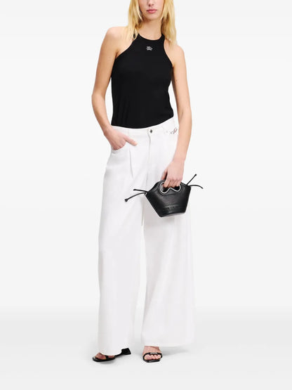 Mid-Rise Wide-Leg Jeans
