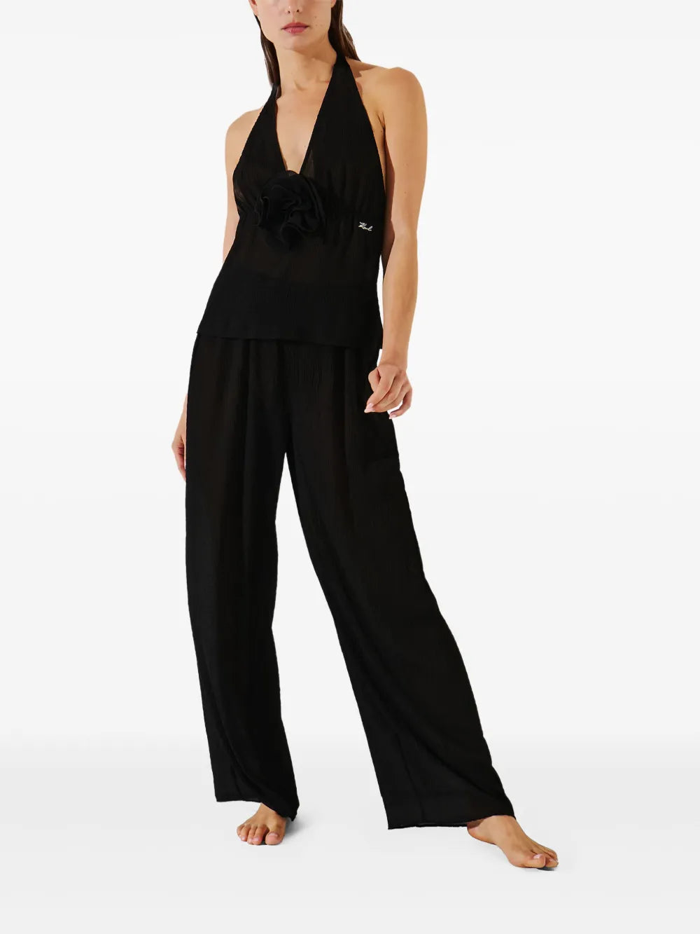 Plissé Beach Trousers