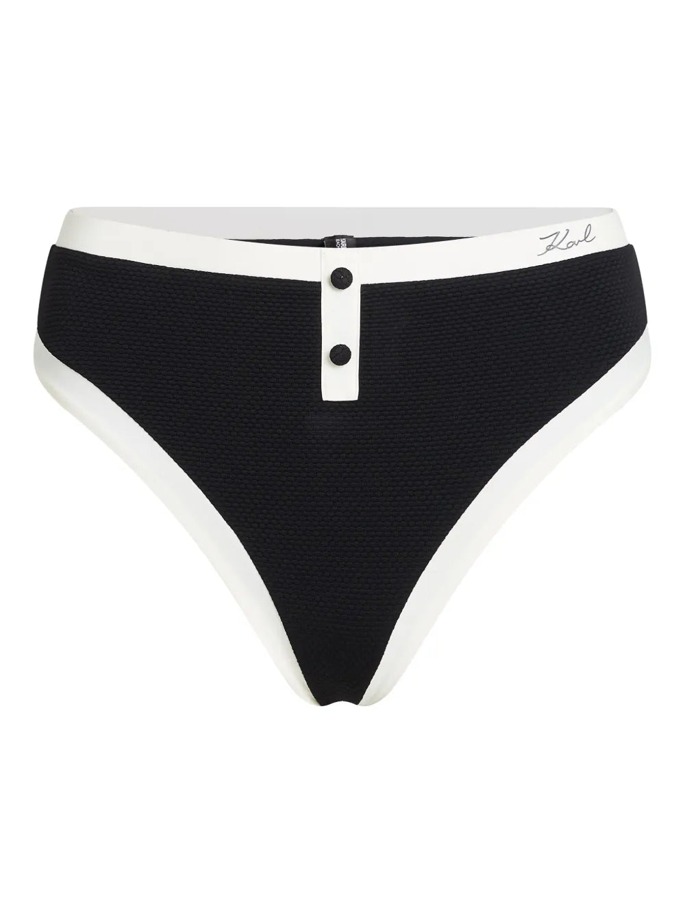 Contrasting-Trim Bikini Bottoms