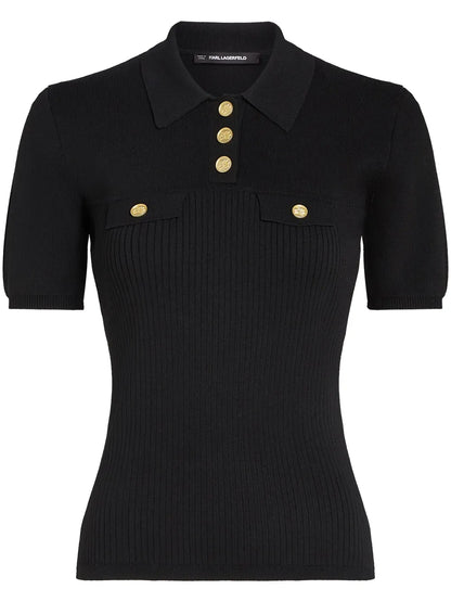 Logo-Buttons Polo Top