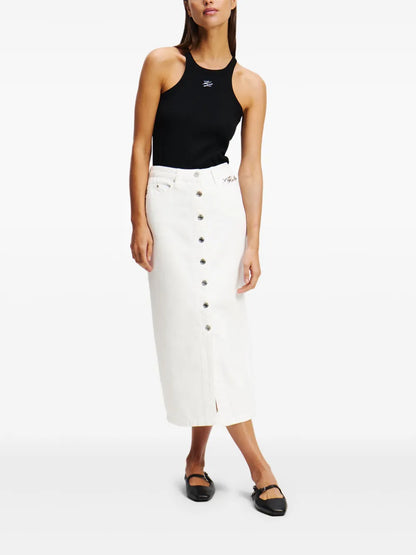 Denim Midi Skirt