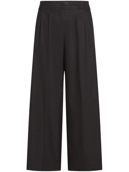 Pleated Wide-Leg Trousers