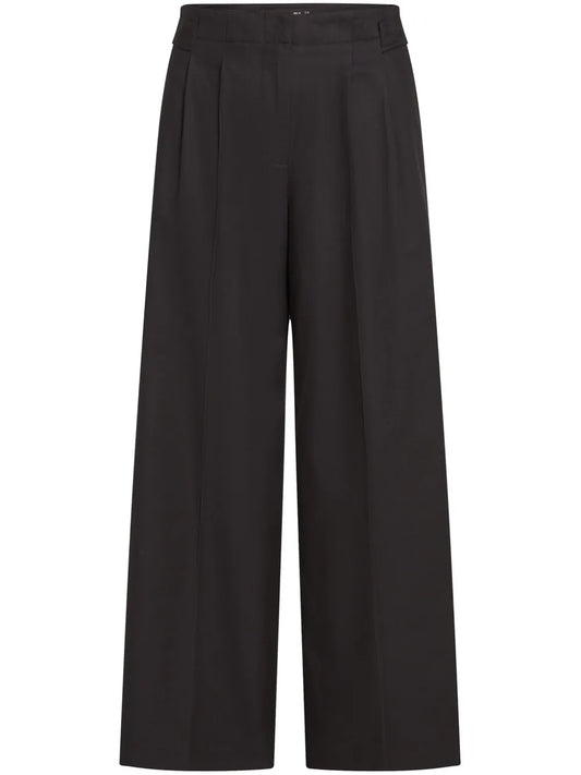 Pleated Wide-Leg Trousers