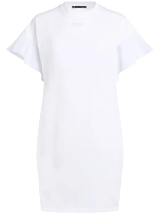 Ruffled-Sleeved Dress