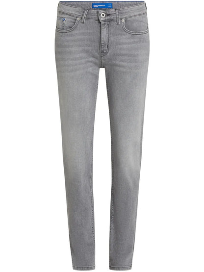 Mid-Rise Slim-Cut Jeans