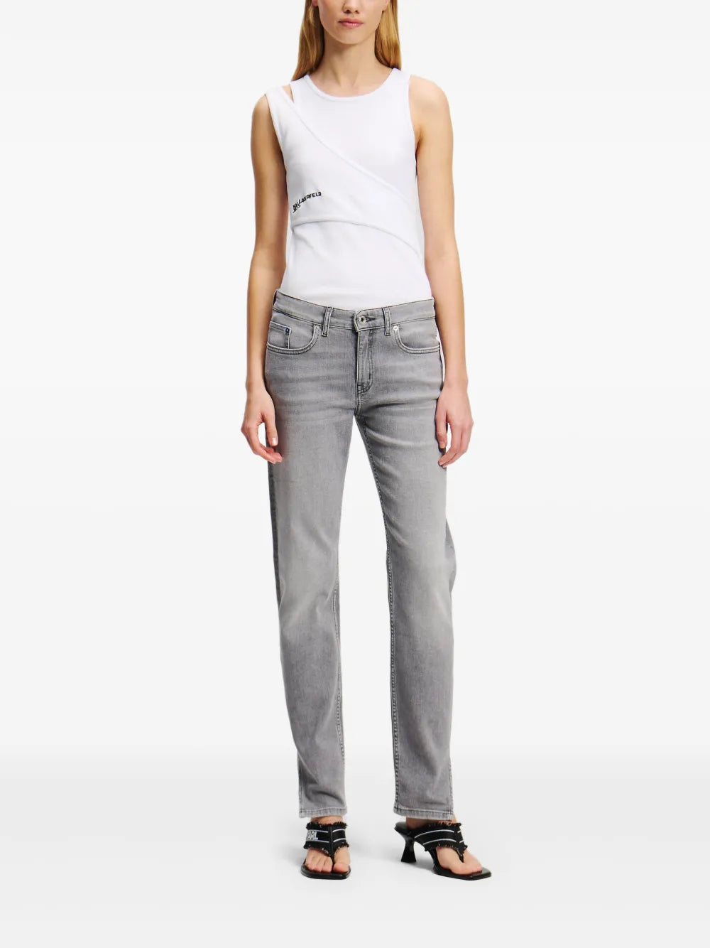 Mid-Rise Slim-Cut Jeans