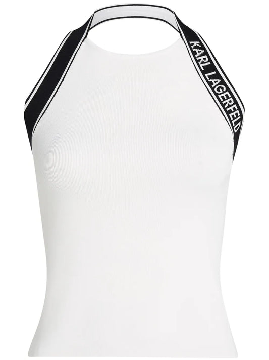 Logo-Jacquard Top