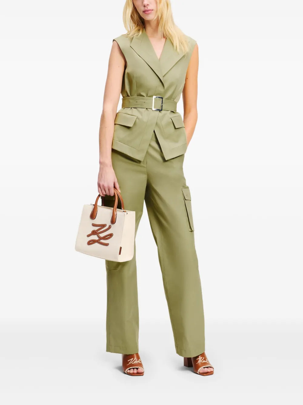 Cotton-Blend Cargo Trousers