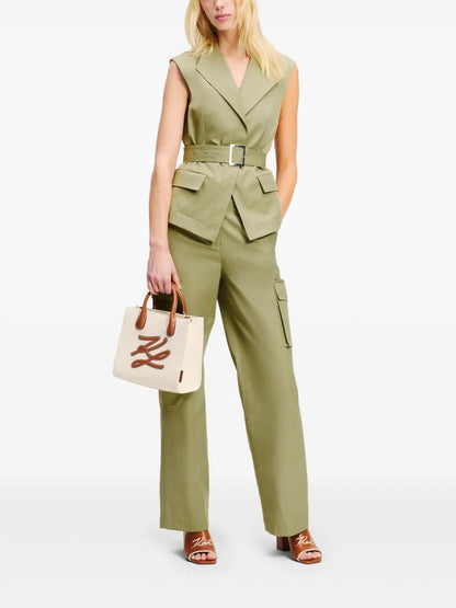 Cotton-Blend Cargo Trousers