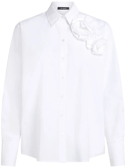 Floral Appliqué Shirt