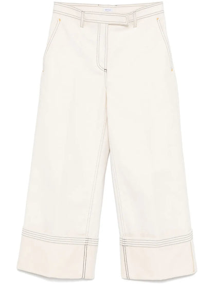 Belted Wide-Leg Jeans