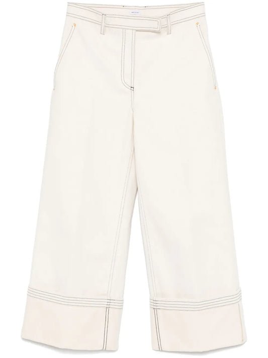 Belted Wide-Leg Jeans